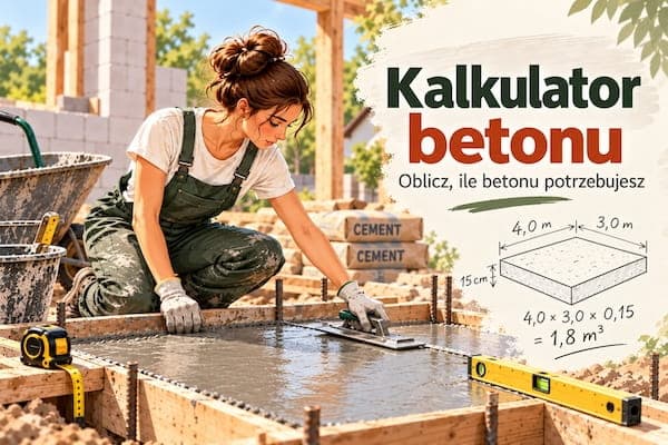 Kalkulator betonu na budowę