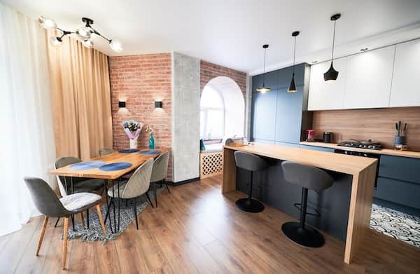 salon z aneksem kuchennym
